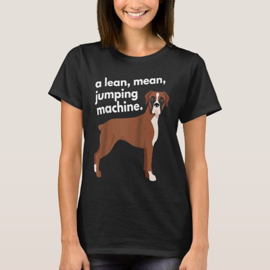 T-shirt Boxer Lean Moyenne Machine de saut Raglan (Devant)