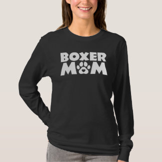 T-shirt Boxer Maman Funny Boxer Chien Propriétaire Chien C