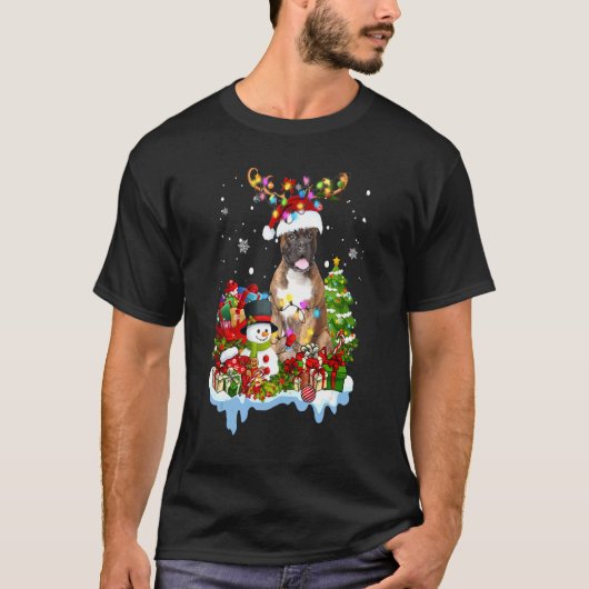 T-shirt Boxer Noël Teinder Lumières de Noël Paja (Devant)