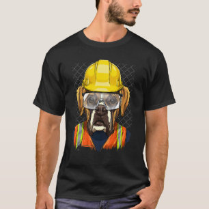 T-shirt Boxer ouvrier de construction Boxer pour animaux d