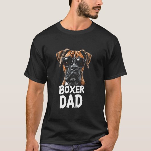 T-shirt Boxer Papa chien Boxer (Devant)