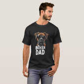 T-shirt Boxer Papa chien Boxer (Devant entier)