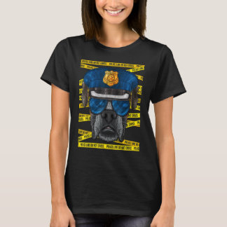 T-shirt Boxer policier policier policier policier chien de