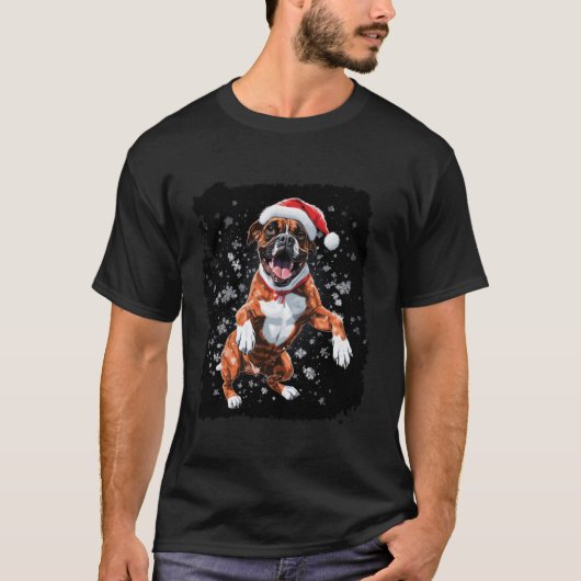 T-shirt Boxer Pop Art Noël (Devant)