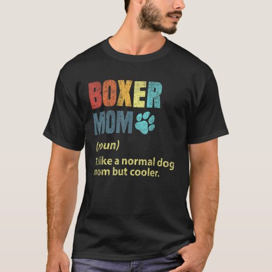 T-shirt Boxer Pour Boxer Maman (Devant)