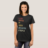 T-shirt Boxer Retro Chien Et Café (Devant entier)