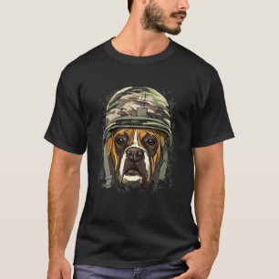 T-shirt Boxer Soldier Vétérinaire Chien - Amoureux des chi