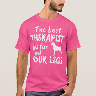 T-shirt Boxer Therapy Chien Pour Femmes