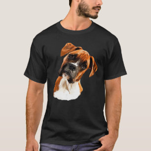 T-shirt Boxer Un beau boxeur inclinaison de la tête T-Shir