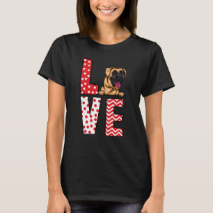 T-shirt Boxer Valentines Day Love Valentine Coeurs mignons