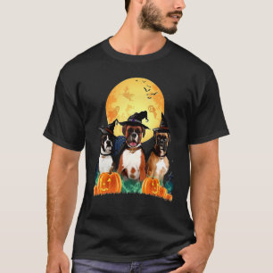 T-shirt Boxer Witch Citrouille Jack-o'-lantern Halloween C