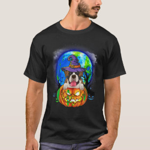 T-shirt Boxer Witch Moon Citrouille effrayant Amoureux des