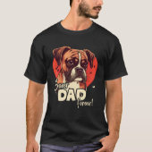 T-shirt Boxerdog With Heartdecoration Boxerdad (Devant)