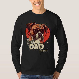 T-shirt Boxerdog With Heartdecoration Boxerdad