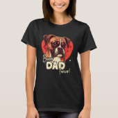 T-shirt Boxerdog With Heartdecoration Boxerdad (Devant)