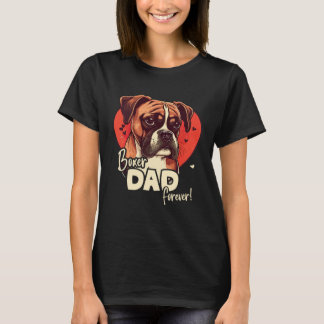 T-shirt Boxerdog With Heartdecoration Boxerdad