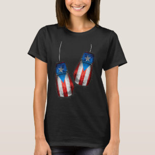 T-shirt Boxers Boricua Ventilateurs de boxe Gants Porto Ri