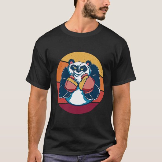 T-shirt Boxeur de boxe Panda Poing (Devant)