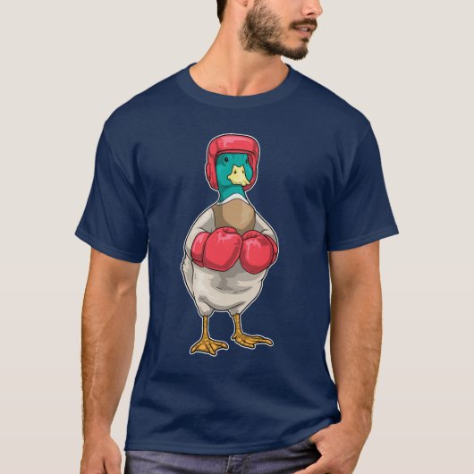 T-shirt Boxeur de canard Gants de boxe Boxe (Devant)