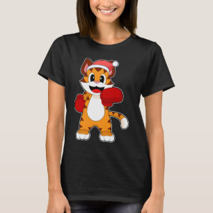 T-shirt Boxeur de Noël Tigre