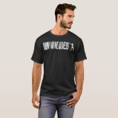 T-shirt BOXEUR DE POING NE MONTRE AUCUNE FAIBLESSE rétro (Devant entier)