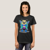 T-shirt Boxeur papillon Gants de boxe (Devant entier)