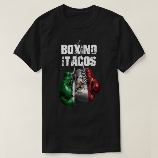 T-shirt Boxing and Tacos Funny Mexico 137 (Design devant)