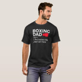 T-shirt Boxing Dad Definition The Coolest Title A Dad Can  (Devant entier)