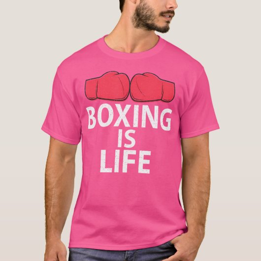 T-shirt Boxing est Life Sport Boxer (Devant)