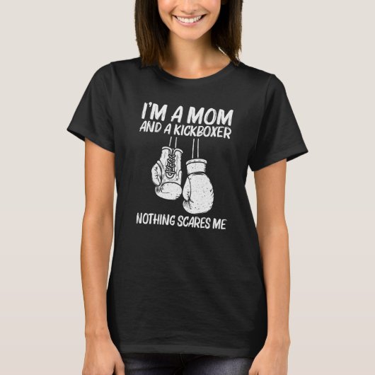 T-shirt Boxing For Mom Mama Kickboxing Coach Boxer Gloves (Devant)