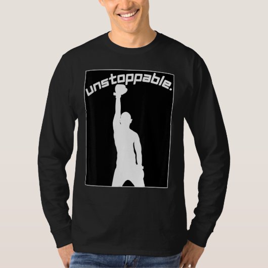 T-shirt Boxing Graphic Gym Workout Motivation Unstoppable (Devant)