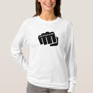 T-shirt Boxing, je ne suis pas ici pour parler