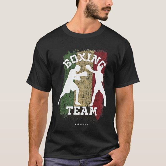 T-shirt Boxing Kuwait Combat Sports Fighter Boxing (Devant)