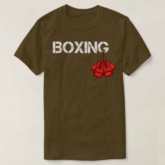 T-shirt Boxing pendaison gants cadeau pour boxer (Design devant)