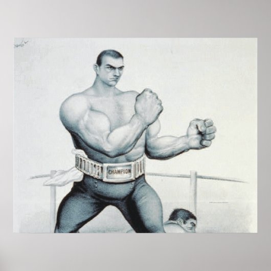 T-SHIRT Boxing Poster (Voorkant)