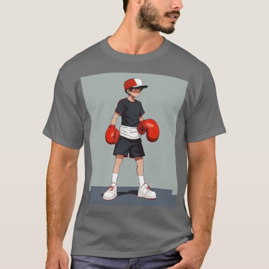 T-SHIRT BOXING POUR HOMMES (Devant)