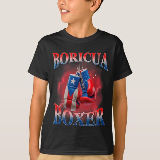 T-shirt Boxing Puerto Rico Boricua Boxer Puerto Rican (Devant)