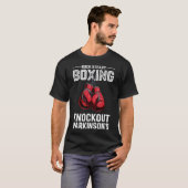 T-shirt Boxing Rock Steady Knockout Parkinsons (Devant entier)