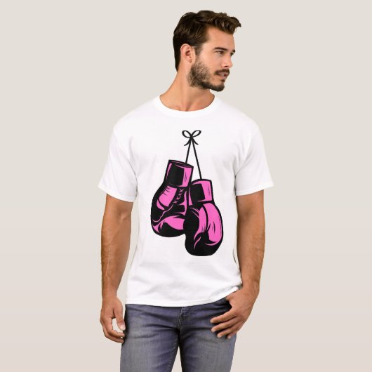 t-shirt boxing rose (Devant entier)