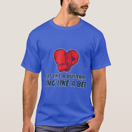 T-SHIRT BOXING SHIRT FLOTTANT COMME UN BOUTEILLON S'INSTAL (Devant)
