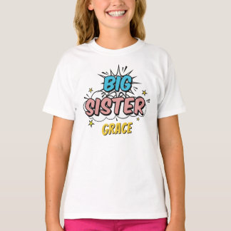 T-shirt Boy Comic Book Superhero Baby shower Big Sister