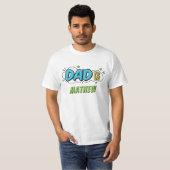 T-shirt Boy Comic Book Superhero Baby shower Papa (Devant entier)