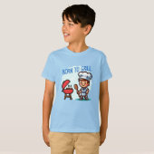 T-shirt Boy cooking Born to grill (Devant entier)