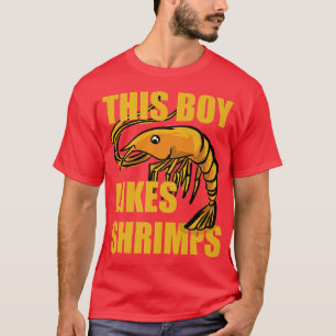 T-shirt Boy Like Shrimps Ironic Seafood