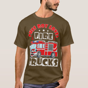 T-shirt Boy Love Firefight s Kids Fire Truck