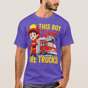 T-shirt Boy Loy Firefight s Enfants Fire Truck 1