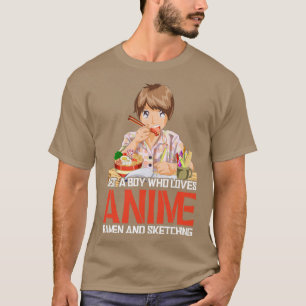 T-shirt Boy Otaku Sketching Fodie Japon Ramen