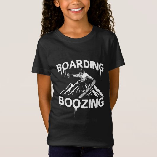 T-Shirt Boyage de snowboard (Devant)