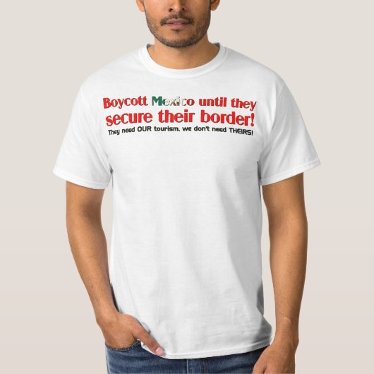 T-shirt Boycott Mexique (Devant)