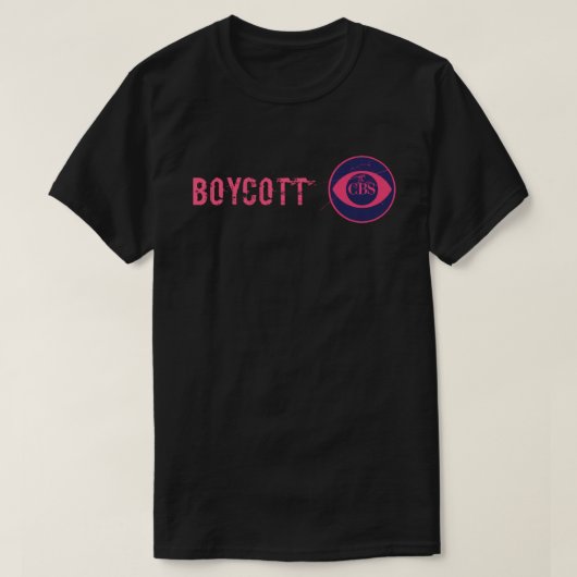 T-shirt Boycottez CBS (Design devant)